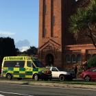 A pedestrian has moderate injuries after being struck by a car this morning at Tay St,...