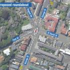 A trial roundabout is to be installed at a George St intersection. GRAPHIC: MAT PATCHETT