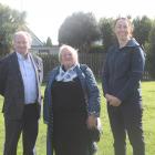 Invercargill City deputy mayor Tom Campbell, mana whenua representative Evelyn Cook and...