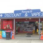 The Pomona St Discounter store where a ram-raid occurred in Invercargill yesterday....