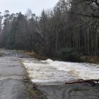 The ford over Silver Stream at Whare Flat the morning after the vehicle was washed away. Photo:...