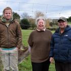 Red deer milk produced by Chris McIntyre (left) and his parents Sharon and Peter McIntyre on...