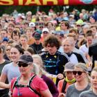 The Dunedin marathon gets under way at the start of the half marathon at Logan Park in September...