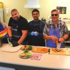 Offering a world of food at Men with Mana are (from left) Lux Selvanesan (Sri Lankan), Dan...