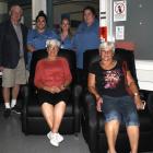 Trustees Beb Wilson (left) and Jan Ravenwood of the Lions Club Magic Show Charitable Trust try...