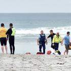 Emergency services respond to the Taieri Mouth bar crossing tragedy in April 2021. PHOTOS: PETER...