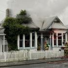 The house was badly damaged by fire in October last year. Photo: Peter McIntosh