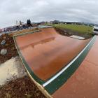 Many young people enjoyed using the skate ramp, which opened at the new Rosemerryn pump track in...