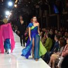 Designer Kahuwai during the 2023 iD Fashion show at the Dunedin Railway Station on Friday last...