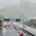 The seven-car crash happened in the lane heading towards Mosgiel but no injuries were reported....
