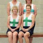 Port Chalmers United rowers (clockwise from back left) Alison Howlett, Michelle Simpson, Jan...