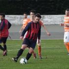 Eden Souter-Napier controls the ball during Meadowbank’s 2-1 win against Thistle in May last year...