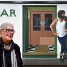 Dame Robin White reminisces about her time in Dunedin in front of her famous Sam Hunt at the...