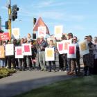 Corrections staff in Invercargill went on strike for two hours yesterday over a demand for pay...