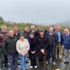 Rotary Club of Dunedin members and friends join Orokonui Ecosanctuary staff on the balcony of the...