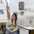 Student artist Annabel Bowen is still exploring the many aspects of painting at the Dunedin...