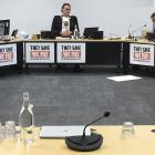 The Dunedin City Council deliberates yesterday on its draft annual plan for 2023-24. PHOTO:...