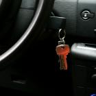 Car keys in ignition, steering wheel. Photo: Getty Images