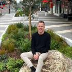 Kurt Cole in the George St gardens.