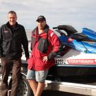 Southland Boat Show convener Doug Riley (left) and Riverton Coastguard media liaison Tim West are...