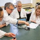 Researchers (from left) University of Otago PhD student Jordon Lima, Prof Mik Black and Prof...