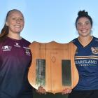 Alhambra-Union Crazy Horses captain Zoe Whatarau (left) and Dunedin Wahine Sharks Sheree Hume...