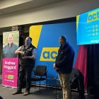ACT candidate for Rangitikei, Andrew Hoggard, and primary industries spokesman list MP Mark...