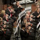 The Hutt City Brass plays Dances and Alleluias during the B Grade own choice selection...