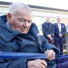 Ribbonwood Country Home resident Charlie Davis formally opens the Tapanui facility’s new...