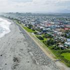 Aerial view of Hokitika. PHOTO: West Coast Regional Council