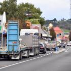 Mosgiel people are asking for fewer trucks to drive through the town. PHOTO: STEPHEN JAQUIERY