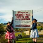 Ready to lasso a hefty sum for charity are Dunedin Mid Winter Ball co-ordinators Sarah Fraser ...