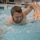 Experienced Coromandel surf lifesaver and University of Otago PhD student Kane Cocker swims for...