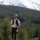 Steve Beatson strolls into the final stretch of the Great Naseby Water Race Ultramarathon 200...