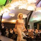 Modelling her own creation on the catwalk at WoolOn, at The Canyon at Tarras, is Isabella...