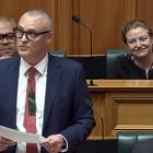 David Clark, Labour MP for Dunedin, giving his valedictory speech in Parliament yesterday. PHOTO:...