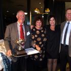 Bill, Kate, Deidre and Andrew Sutherland, from Benmore Station, at a previous Otago Merino...