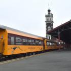 Dunedin Railways carriages parked at the Dunedin Railway Station siding yesterday. PHOTO: GREGOR...