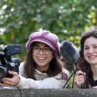 University of Otago science communication students Stephanie Guest, 26 (left), and Shania...