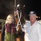 Woodend Beach trainers, husband and wife Greg and Nina Hope with Muscle Mountain at Addington...