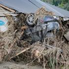 A car parked by Cyclone Gabrielle in Hawke’s Bay. PHOTO: HAWKE’S BAY TODAY