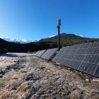 A cell tower was installed at Mirror Lake in Fiordland. PHOTO: JOHN CANSDALE