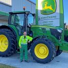 Greg Bishop, of Otago Farm Machinery in Mosgiel, is a finalist in the 2023 New Zealand John Deere...