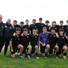 The Maori Hill Under-15 Gunners (back, from left) manager Nick Thomson and coach Murray Devereux,...