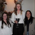 Central Otago Young Viticulturist of the Year winner Nina Downer (from left) with second place...