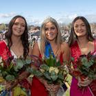 Alexandra Blossom Festival Queen Myah Turnbull (centre) with first runnerup Tyla Davidson (left)...
