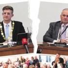 Gore Mayor Ben Bell (left) and council CEO Stephen Parry have not been on speaking terms since...