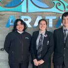 Te Aratai College students Destiny Martin, Milly Mussett and Justin Wilson, all 18, are eligible...