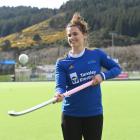 Otago captain Maddie Peel gets in some skill work at the McMillan Hockey Centre on Wednesday....