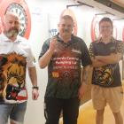 Southland Darts Association members (from left) Darren ‘Governor’ Dummigan, Warren Parry and...